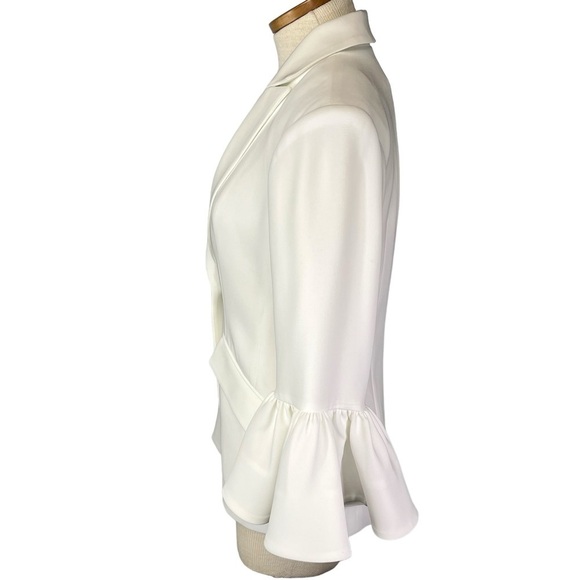 Cinq A Sept Madeline Bell-Sleeve Blazer Women 2 in White - Picture 2 of 11